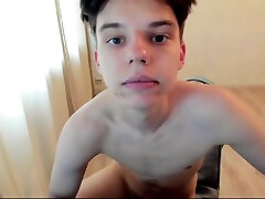 Young Russian Twink Milks His Cock