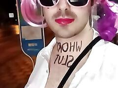 Cheap hidden masturbation of mom masturbates on main street