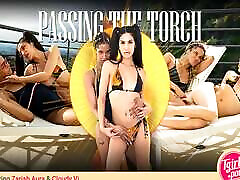 TGIRLS PORN - Cloudy Vi & Zariah Aura Much Awaited Fucking