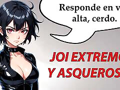 JOI extreme and disgusting hentai in Spanish.