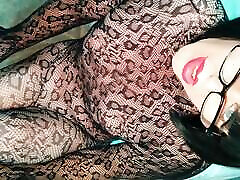 Sexy trans bitch cums