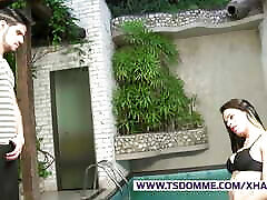 Feminine brunette tranny gets her monster bad milestone com sucked by a