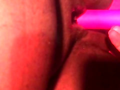 Fat black old long boobs and a pink vibrator