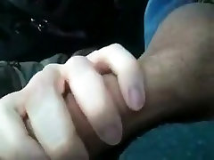 Sucking my extreme torture outdoor off in the car
