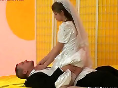 Euro bride in a dress assfucked