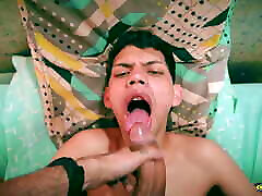 Blowjob julie taiwan Cute Twink Diego Monsalve Sucking Camilo Brown&039;s Big Uncut Cock Until He Cums On His Face And Mouth
