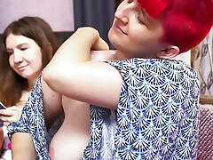 Hirsute lesbians lick each other&039;s bush