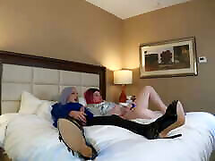 TS Bailey Wilde and TS Kelsey Masters Masturbating