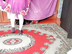 Without Hands Candy Ladyboy Babe Shemale Pre Cumming Masturbation Workout With Cute Legs
