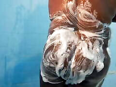 Chubby Sissy Showering