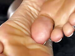 Mommy&039;s Wrinkly Soles on Bed While Laying Naked Mommy&039;s Wrinkly Soles on Bed While Laying Naked