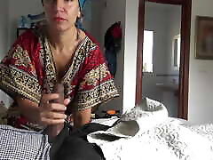 This Turkish granny is SHOCKED !!! I take out my big black cock in front of her. This Turkish granny is SHOCKED !!! I take out my big black cock in front of her.