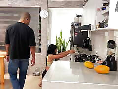 Ladyboy sucks big black cock and gets fucked in the ass