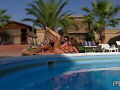 pagnent women hot sex Gemma in the pool wants cock