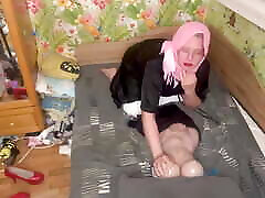 Queen in Hijab Foot Fetish, Blowjob and Hanjob to Tranny Chapter 2