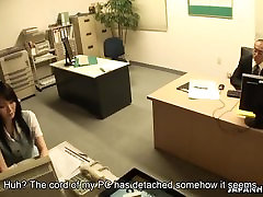 Asian harie and some getting fucked on the office table