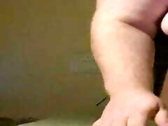 Smoke Puffs and Naked hairy FTM body plus table edge humping