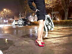Encasement dressed and I piss in my business costume outside