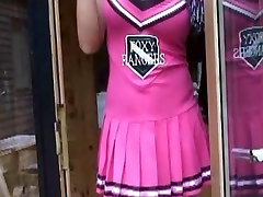 Slutty blonde rusis cock cheerleader loves to suck and fuck