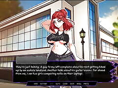 Futariuum&039;s Gate FUTANARI Hentai Game Ep.6 she cum a lot masturbating in the shower !