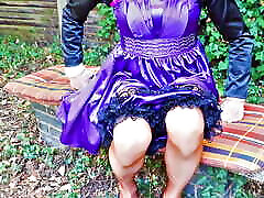 Triple Cumshot In Shiny Satin