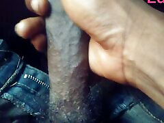 Hot masturbation in a jeans trousers