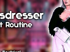 Crosdresser Getting Ready For a Party