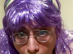 Cute Femboy with Glasses Fucking and Deepthroating Dildo Compilation