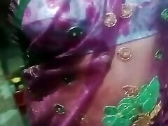 Indian Crossdresser Gaurisissy Feeling Horny in Pink Saree Sex