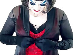 Heavy makeup juicy kitty with thomas slut strips to lingerie