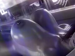 Robaatoo Horny Futanari Slut: Lying Down, Hard and Ready with Her Massive Cock