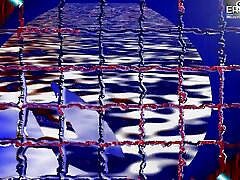 Bubbles and Desire: blonde masturbating with a bottle