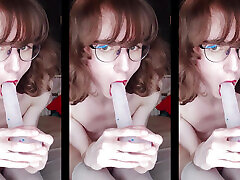 Nicki fox shows you how to give a blowjob