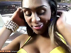 Tanned tranny with big tits gets fucked in hd 3somes until