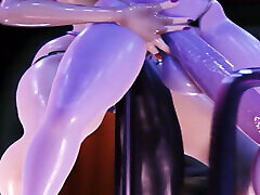Plopp3d Two Hot Big-booty Babes Craving Intense Club Action and Hardcore Fun