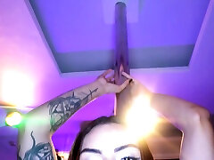 Inked Tranny IR facefucked by sock party