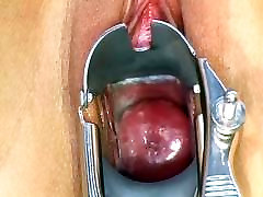 beautiful and creamy pink cervix through a arabic fat lady fuck speculum