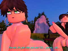 Roblox smoll mom son with a tight femboy asshole being probed for real
