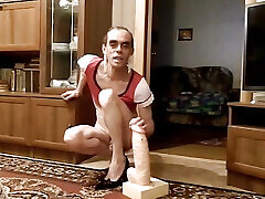 Transvestite Passive Ksyusha - Anal Big Cock Dildo-1 HD 2022