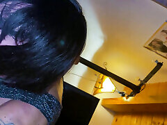 My neighbor likes my blowjobs Crossdresser suck cock