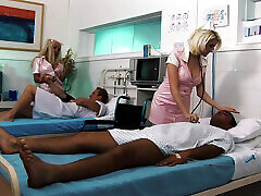 Busty japanese europe Amy Azurra and Friends Fuck Their Horny Patients Hard