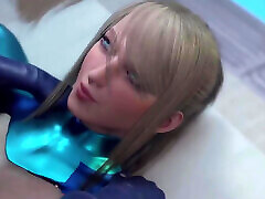 Big Thicc Breast Futa Power Girl Rides Huge Cock Futa Samus&039;s Cock