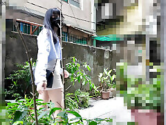 HA59Shameful butt plug exposed outdoors! Cum secretly!