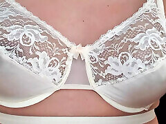 Vintage Cross Straps Nylon Bra
