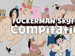 The best sex on the plane gangbang Fuckerman Skyfuck Compilation - Jazziuu