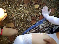PUBLIC POV FUCK OUTDOOR by HUGE STRAPON
