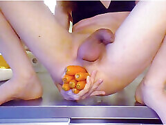 ???? How many Carrots can this Bunny fit in her Ass?