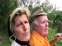 Grandpa fucks bbw creamie pie teen and mom by the lake