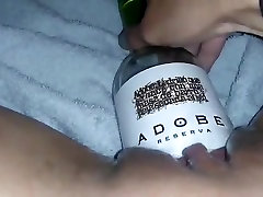 MissXXXandPAIN - Wine Bottle in my most brural porn pussy