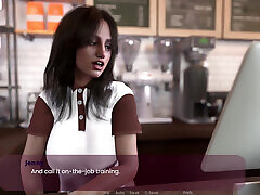 On-the-Job Training : Futanari Jenny Cums A Huge Load in My Mouth Under Coffee Counter